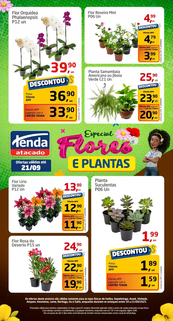 Catálogo Tenda Atacado em Uruguaiana | Tenda Atacado Flores e Plantas  | 2025-09-18T00:00:00.000Z - 2025-09-21T00:00:00.000Z
