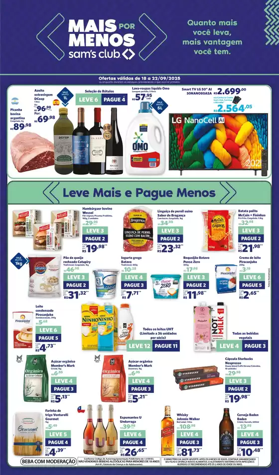 Catálogo Sam's Club | Grandes descontos em produtos selecionados | 2025-09-18T00:00:00.000Z - 2025-09-22T00:00:00.000Z