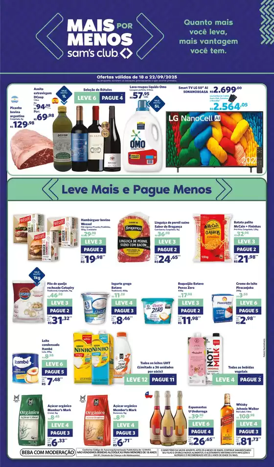 Catálogo Sam's Club em Sorocaba | Novas ofertas para descobrir | 2025-09-18T00:00:00.000Z - 2025-09-22T00:00:00.000Z