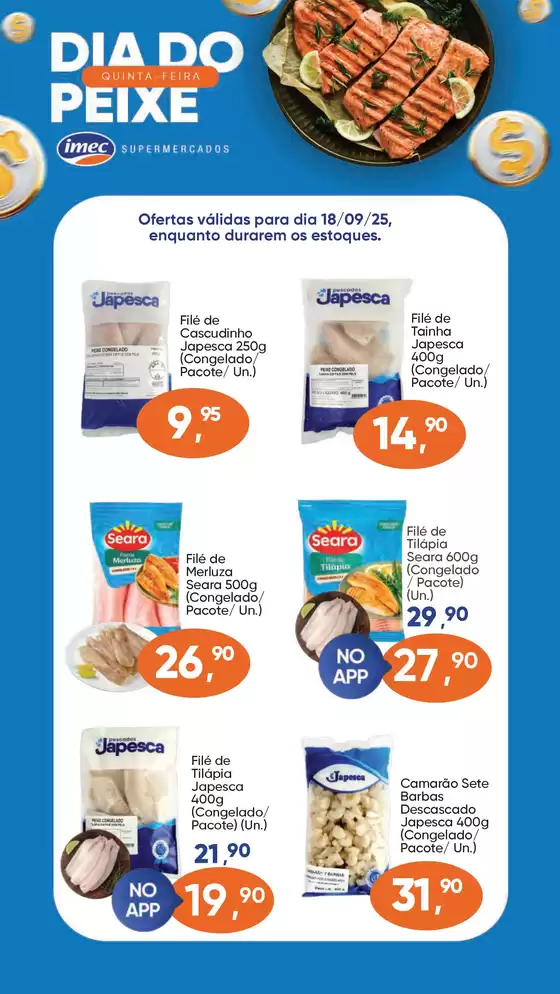 Catálogo Imec Supermercados em Santa Cruz do Sul | Quinta do Peixe | 2025-09-18T00:00:00.000Z - 2025-09-18T00:00:00.000Z