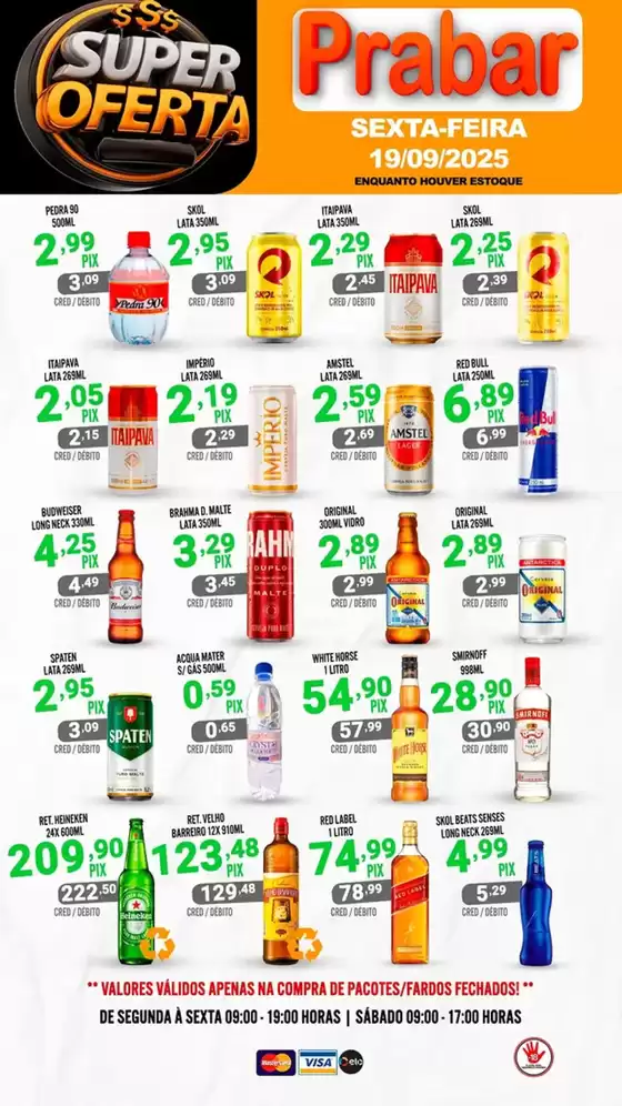 Catálogo Prabar Bebidas em São José dos Campos | Super Ofertas  | 2025-09-19T00:00:00.000Z - 2025-09-19T00:00:00.000Z