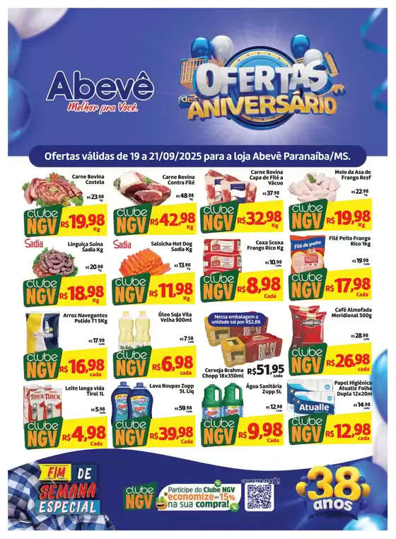 Catálogo Abevê Supermercados em Barra Bonita | Ofertas para caçadores de pechinchas | 2025-09-19T00:00:00.000Z - 2025-09-21T00:00:00.000Z