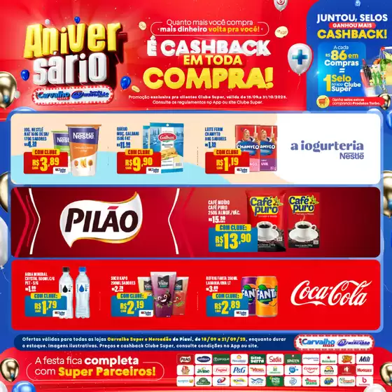 Catálogo Carvalho Supermercado em Sabará | Encarte Carvalho Supermercado | 2025-09-19T00:00:00.000Z - 2025-10-31T00:00:00.000Z