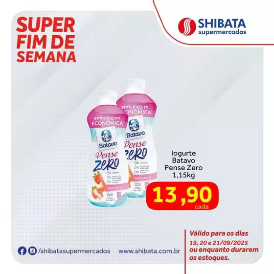 Catálogo Shibata Supermercados em Fagundes | Ofertas especiais atraentes para todos | 2025-09-19T00:00:00.000Z - 2025-09-21T00:00:00.000Z