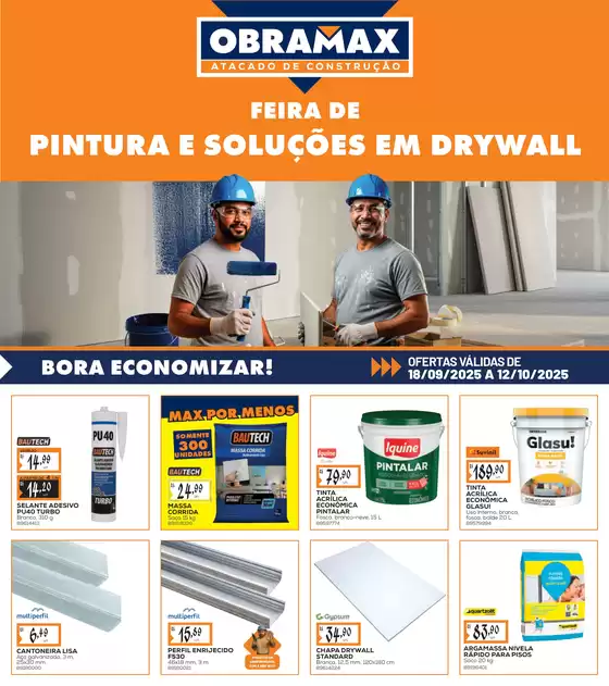 Catálogo Obramax em Bom Retiro | Novas ofertas para descobrir | 2025-09-19T00:00:00.000Z - 2025-10-12T00:00:00.000Z