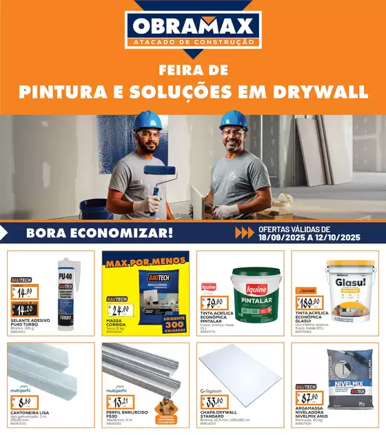 Catálogo Obramax em Guaranésia | Encarte Obramax | 2025-09-19T00:00:00.000Z - 2025-10-12T00:00:00.000Z