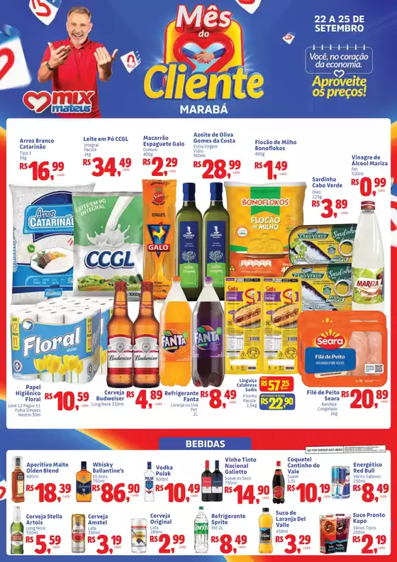 Catálogo Supermercados Mateus em Marabá | Melhores ofertas para todos os caçadores de pechinchas | 2025-09-22T00:00:00.000Z - 2025-09-25T00:00:00.000Z