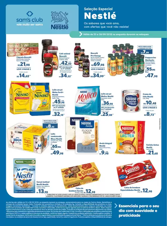 Catálogo Sam's Club em Tapejara-Paraná | OFERTAS CWT NESTLE | 2025-09-22T00:00:00.000Z - 2025-09-28T00:00:00.000Z
