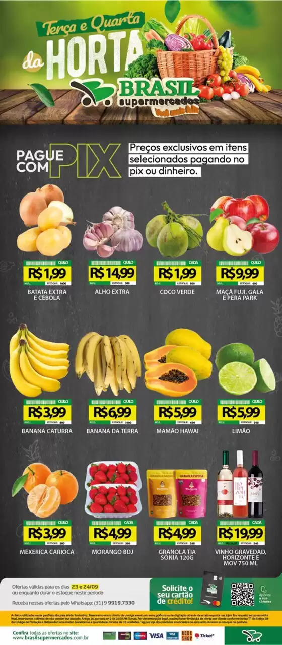 Catálogo Brasil Supermercados em Cafelândia | Encarte Brasil Supermercados | 2025-09-24T00:00:00.000Z - 2025-09-24T00:00:00.000Z