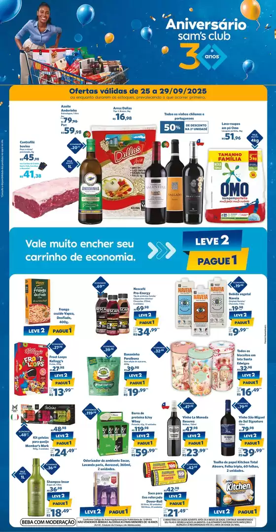 Catálogo Sam's Club | Ofertas e promoções atuais | 2025-09-25T00:00:00.000Z - 2025-09-29T00:00:00.000Z