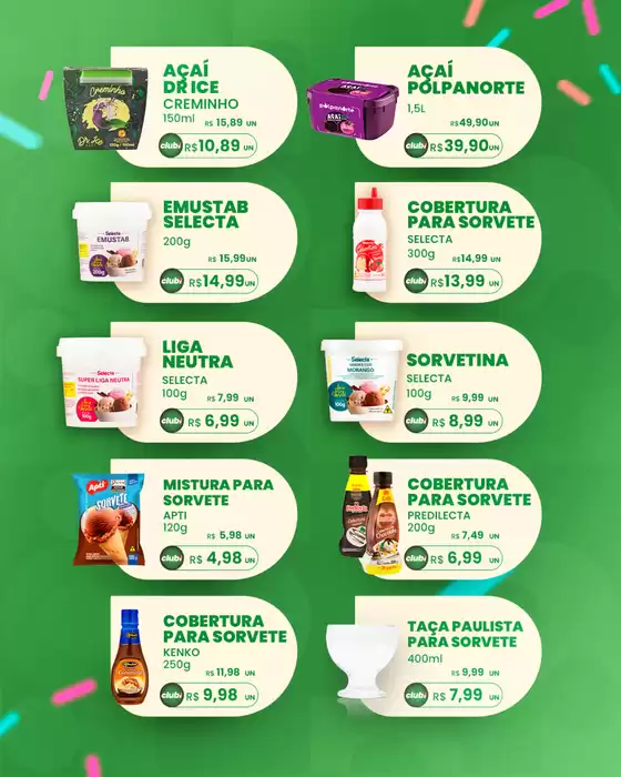 Ofertas especiais atraentes para todos