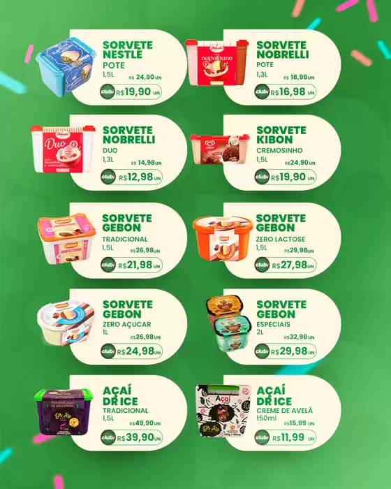 Ofertas especiais atraentes para todos
