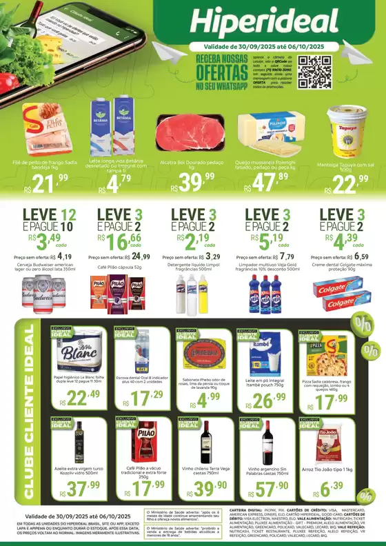 Catálogo Hiperideal Supermercados em Itabira | Ofertas Hiperideal Supermercados | 2025-09-30T00:00:00.000Z - 2025-10-06T00:00:00.000Z