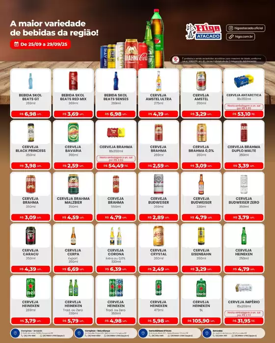 Catálogo Higa Atacado em Itabira | Grandes descontos em produtos selecionados | 2025-09-29T00:00:00.000Z - 2025-09-29T00:00:00.000Z