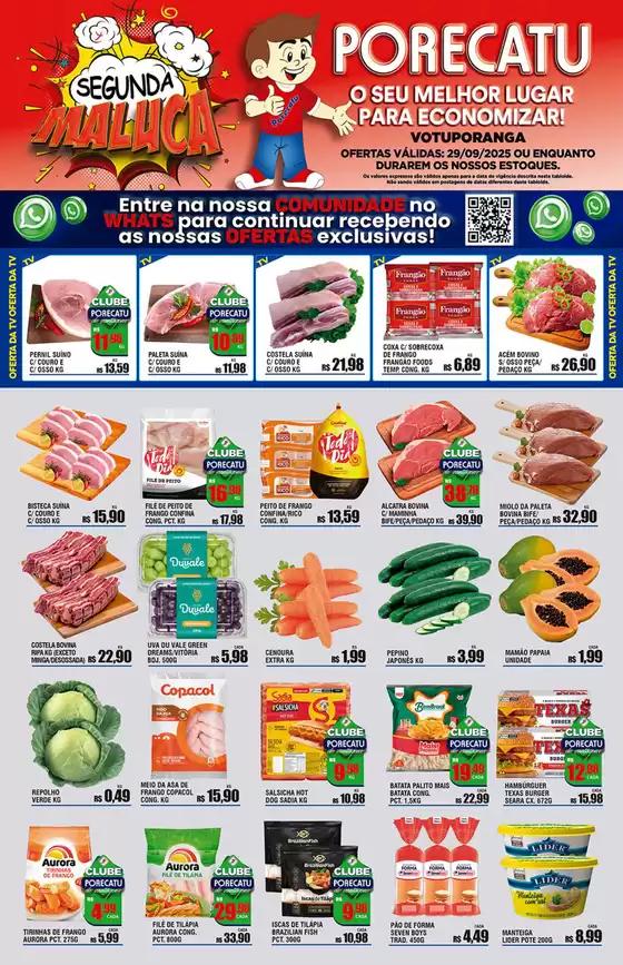 Catálogo Supermercado Porecatu em Votuporanga | Tabloide De Ofertas Votuporanga | 2025-09-29T00:00:00.000Z - 2025-09-29T00:00:00.000Z