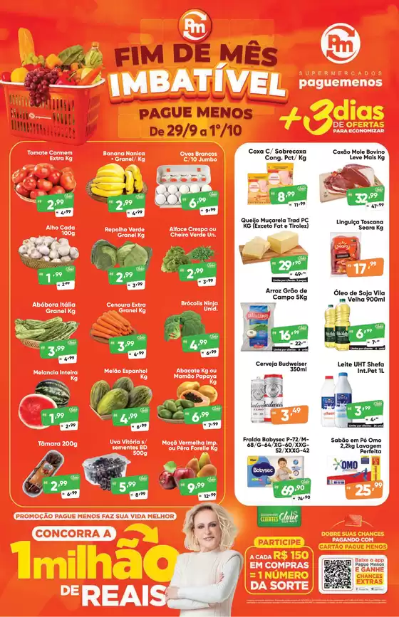 Catálogo Supermercados Pague Menos em São João da Boa Vista | Faça a feira com economia | 2025-09-29T00:00:00.000Z - 2025-10-01T00:00:00.000Z