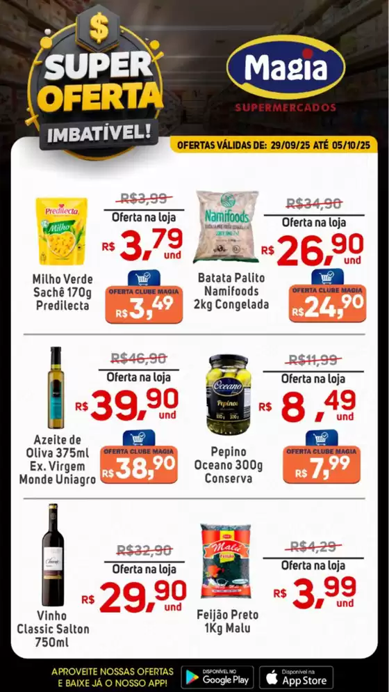 Catálogo Supermercados Magia em São João Nepomuceno | Super Ofertas Imbatível | 2025-10-01T00:00:00.000Z - 2025-10-05T00:00:00.000Z