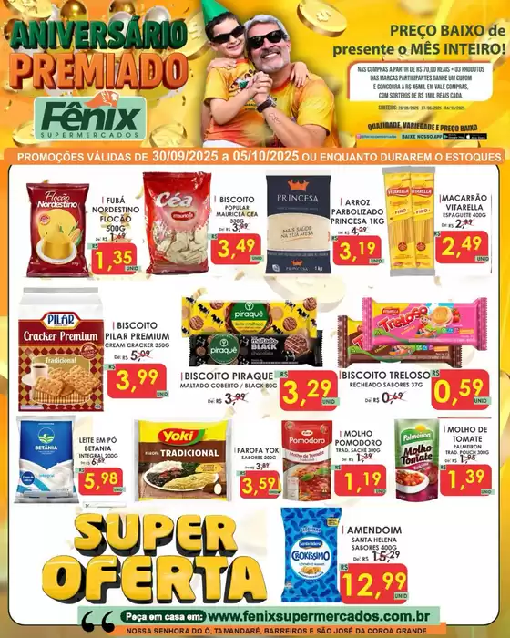Catálogo Fênix Supermercados em São João Nepomuceno | Aniversàrio Premiado | 2025-10-01T00:00:00.000Z - 2025-10-05T00:00:00.000Z