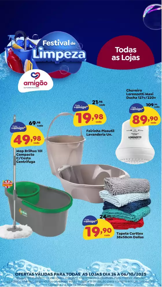 Catálogo Amigão Supermercados em Belo Horizonte | Festival De Limpeza | 2025-10-01T00:00:00.000Z - 2025-10-06T00:00:00.000Z
