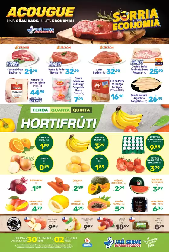 Catálogo Supermercados Jaù Serve em Belo Horizonte | Sorria Pra Economia | 2025-10-01T00:00:00.000Z - 2025-10-02T00:00:00.000Z