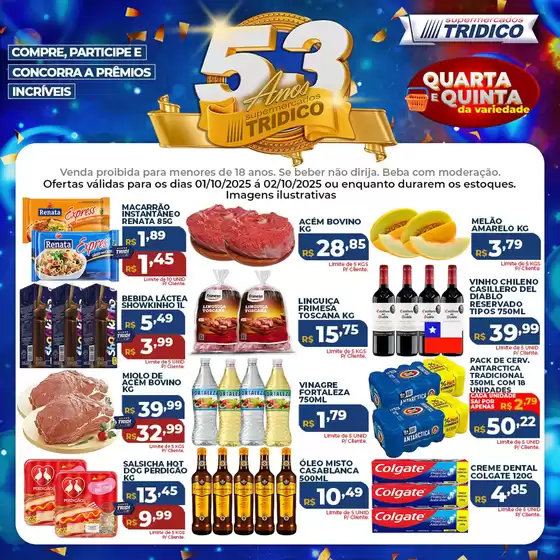 Catálogo Supermercados Tridico em Belo Horizonte | Quarta E Quinta Da Variedade | 2025-10-01T00:00:00.000Z - 2025-10-02T00:00:00.000Z