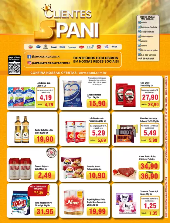 Ofertas exclusivas para nossos clientes
