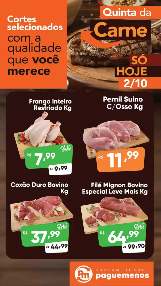 Catálogo Supermercados Pague Menos em Resende | Quinta da carne | 2025-10-02T00:00:00.000Z - 2025-10-02T00:00:00.000Z