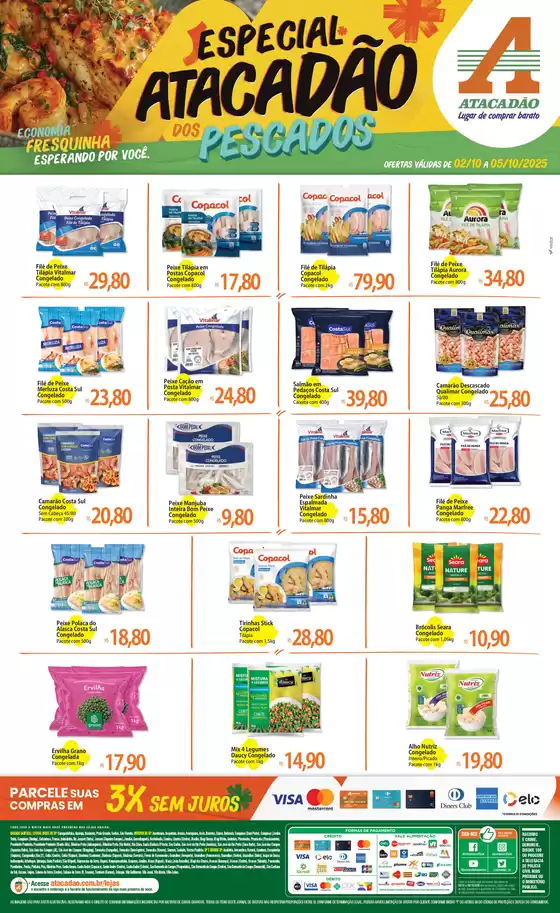 Catálogo Atacadão em Varginha | Atacadão - Pescados | 2025-10-02T00:00:00.000Z - 2025-10-05T00:00:00.000Z