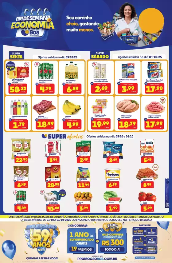 Catálogo Boa Supermercados em Mangaratiba | Fim De Semana Economia | 2025-10-03T00:00:00.000Z - 2025-10-06T00:00:00.000Z