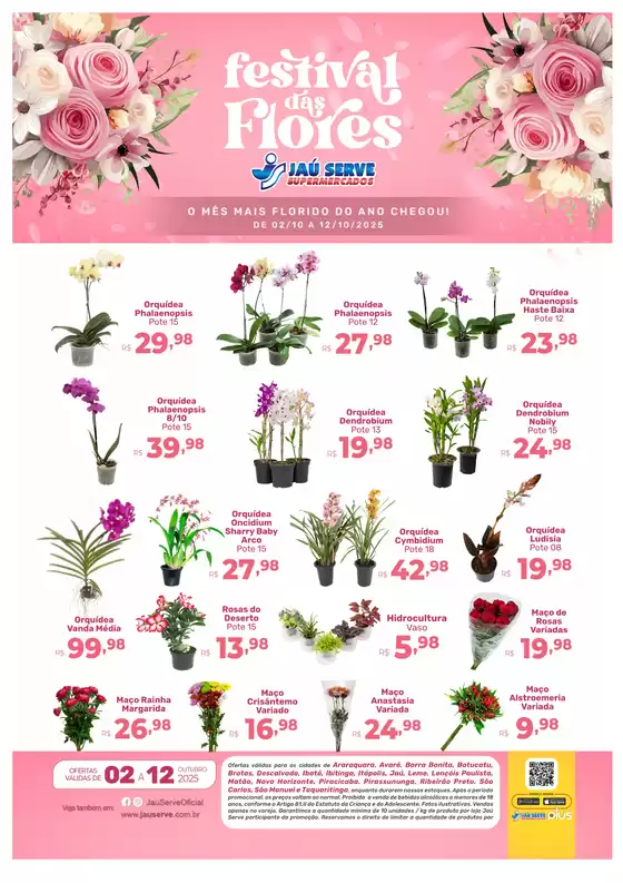 Catálogo Supermercados Jaù Serve em Mangaratiba | Festival Das Flores | 2025-10-03T00:00:00.000Z - 2025-10-12T00:00:00.000Z