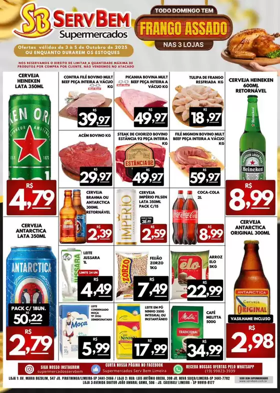 Catálogo ServBem em Mangaratiba | Encarte ServBem | 2025-10-03T00:00:00.000Z - 2025-10-05T00:00:00.000Z