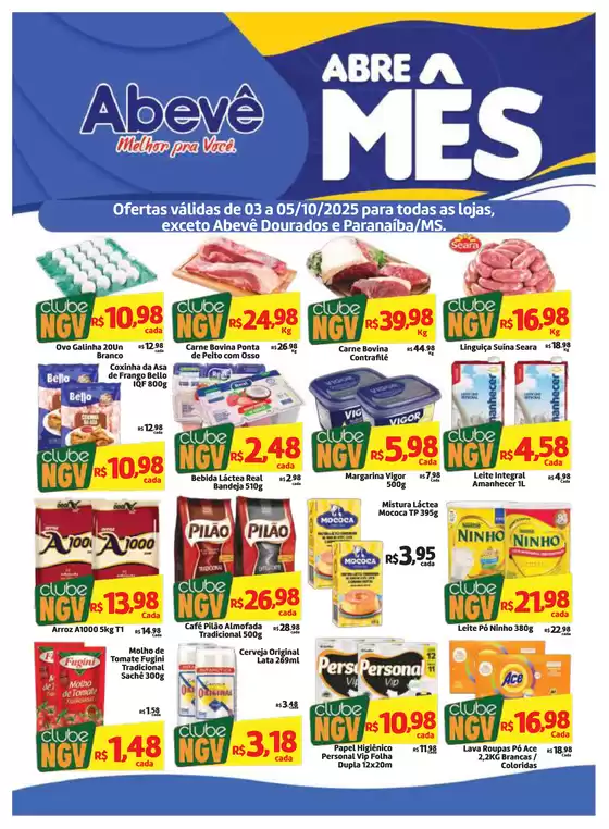 Catálogo Abevê Supermercados em Mangaratiba | Novas ofertas para descobrir | 2025-10-03T00:00:00.000Z - 2025-10-05T00:00:00.000Z