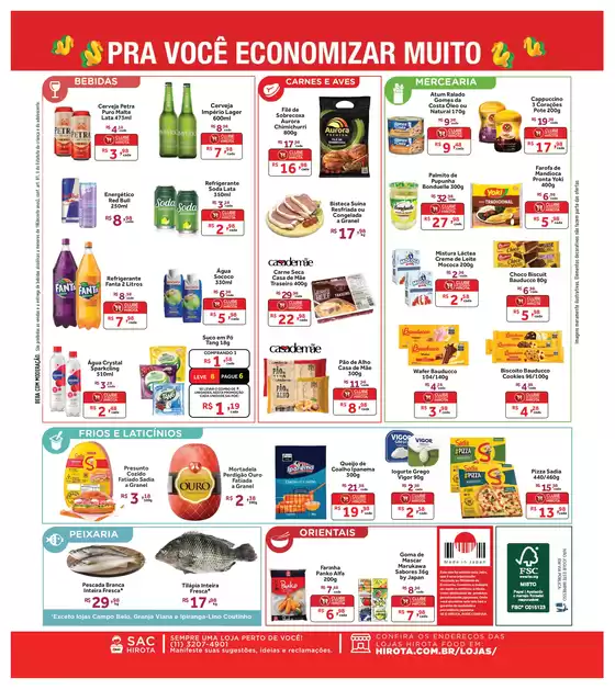 Grandes descontos em produtos selecionados