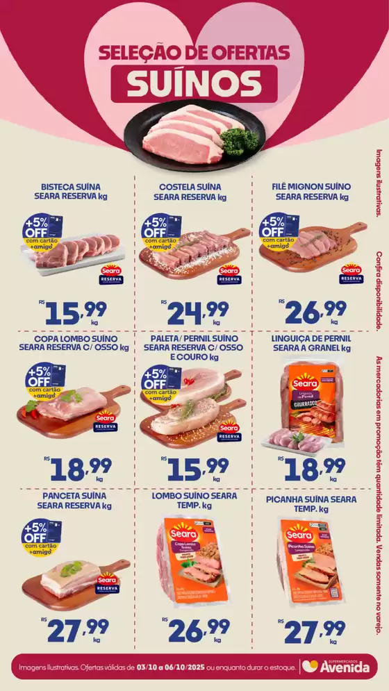 Catálogo Supermercados Avenida em Nova Trento | Ofertas especiais para você | 2025-10-03T00:00:00.000Z - 2025-10-06T00:00:00.000Z