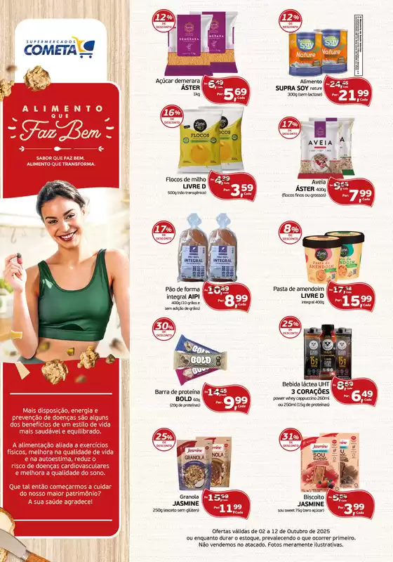 Catálogo Cometa Supermercados em Lagoa da Prata | Alimento Que Faz Bem | 2025-10-06T00:00:00.000Z - 2025-10-12T00:00:00.000Z
