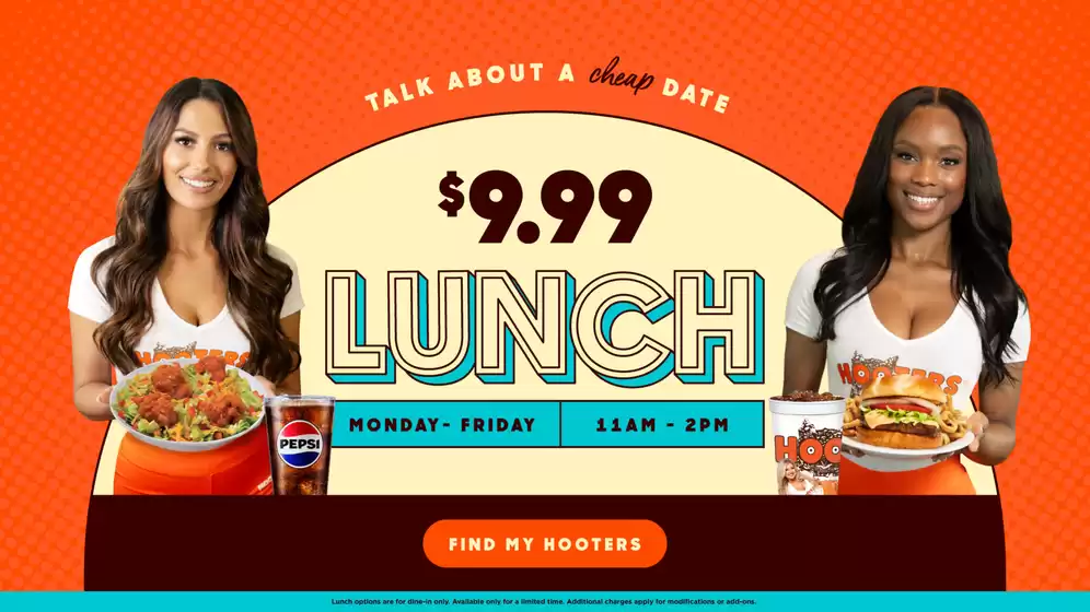 Catálogo Hooters em Cachoeiro de Itapemirim | Lunch | 2025-10-06T00:00:00.000Z - 2025-10-20T00:00:00.000Z