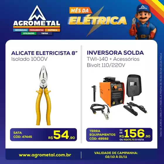 Catálogo Agrometal em Praia Grande | Mês Da Elétrica | 2025-10-07T00:00:00.000Z - 2025-11-01T00:00:00.000Z