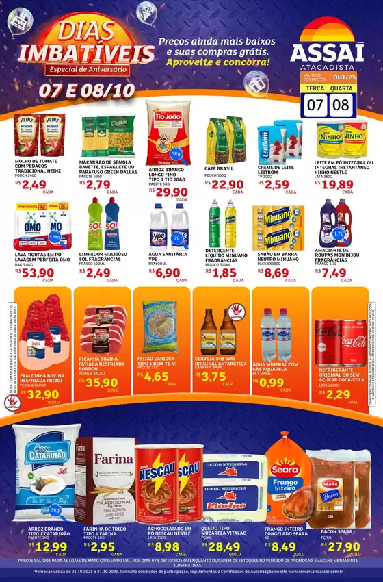 Catálogo Assaí Atacadista em Janaúba | Melhores ofertas e descontos | 2025-10-07T00:00:00.000Z - 2025-10-08T00:00:00.000Z