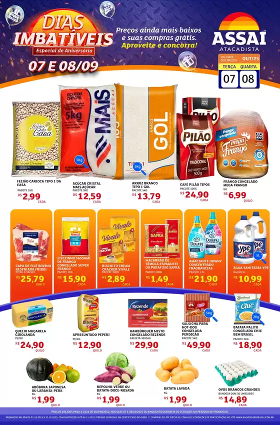 Catálogo Assaí Atacadista em Janaúba | Descontos e promoções | 2025-10-07T00:00:00.000Z - 2025-10-08T00:00:00.000Z