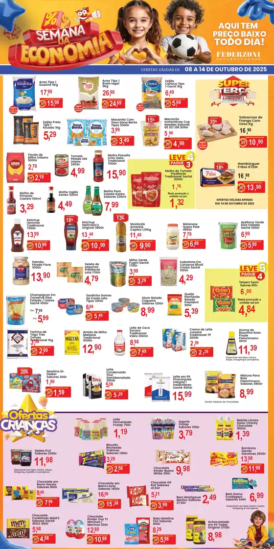 Catálogo Federzoni Supermercados em Muniz Freire | Semana Da Economia | 2025-10-08T00:00:00.000Z - 2025-10-14T00:00:00.000Z