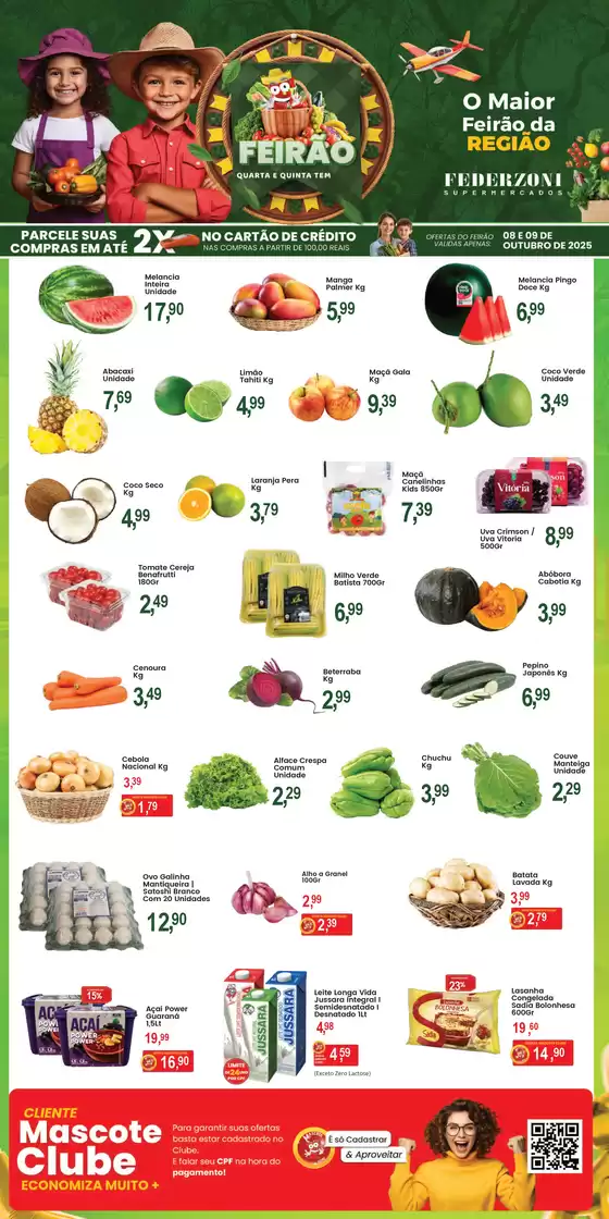 Catálogo Federzoni Supermercados em Muniz Freire | Feirão  | 2025-10-08T00:00:00.000Z - 2025-10-09T00:00:00.000Z