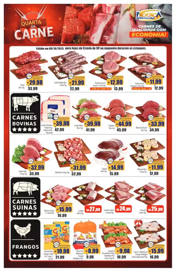Catálogo Proença Supermercados em Fortaleza | Quarta Da Carne  | 2025-10-08T00:00:00.000Z - 2025-10-08T00:00:00.000Z