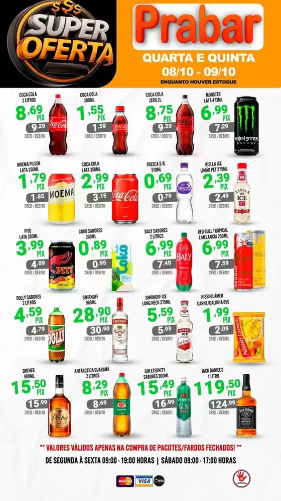 Catálogo Prabar Bebidas em Fortaleza | Super Ofertas  | 2025-10-08T00:00:00.000Z - 2025-10-09T00:00:00.000Z