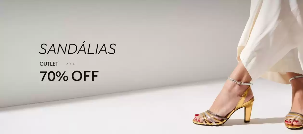 Sandálias Outlet Até 70% Off
