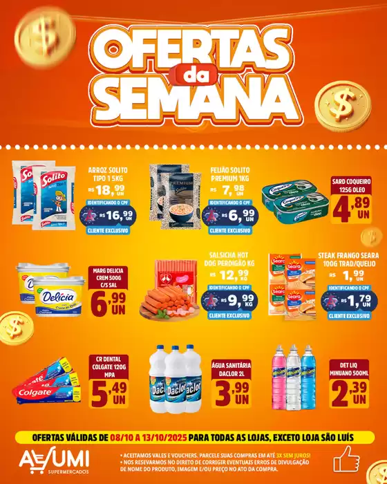 Ofertas especiais atraentes para todos