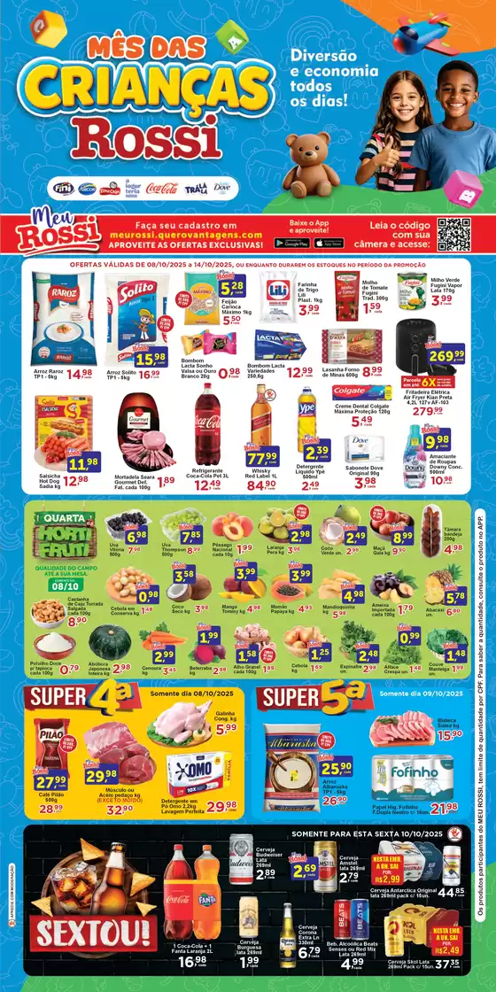 Catálogo Rossi Supermercados em Araraquara | Mês Das Crianças | 2025-10-09T00:00:00.000Z - 2025-10-14T00:00:00.000Z