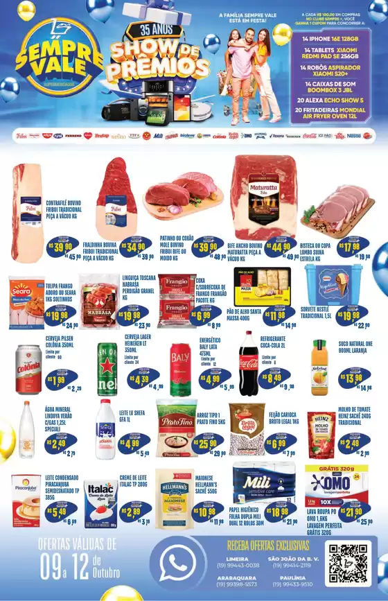 Catálogo Sempre Vale Supermercados em Silva Jardim | Encarte Sempre Vale Supermercados | 2025-10-09T00:00:00.000Z - 2025-10-12T00:00:00.000Z