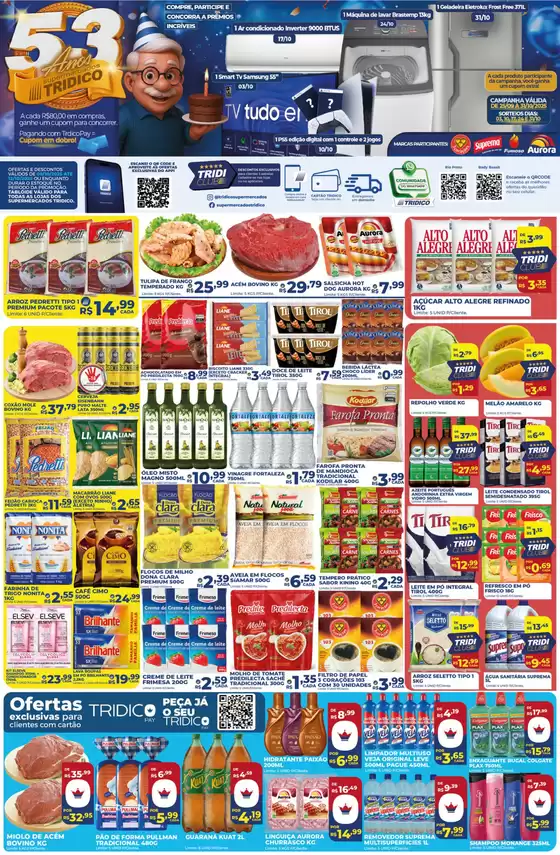 Catálogo Supermercados Tridico em Pau dos Ferros | Aniversàrio Tridico | 2025-10-10T00:00:00.000Z - 2025-10-15T00:00:00.000Z