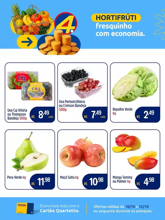 Catálogo Quartetto Supermercados em Almirante Tamandaré | Encarte Quartetto Supermercados | 2025-10-10T00:00:00.000Z - 2025-10-12T00:00:00.000Z
