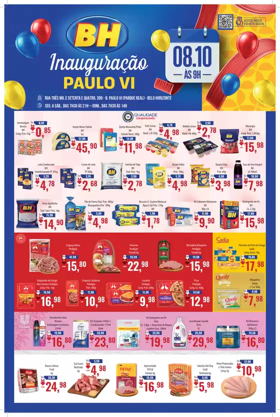 Catálogo Supermercados BH em Barbacena | Ofertas especiais atraentes para todos | 2025-10-10T00:00:00.000Z - 2025-10-20T00:00:00.000Z